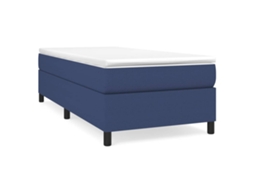 Cama com Molas/colchão 90x190 Cm Tecido Azul MAISON EXCLUSIVE