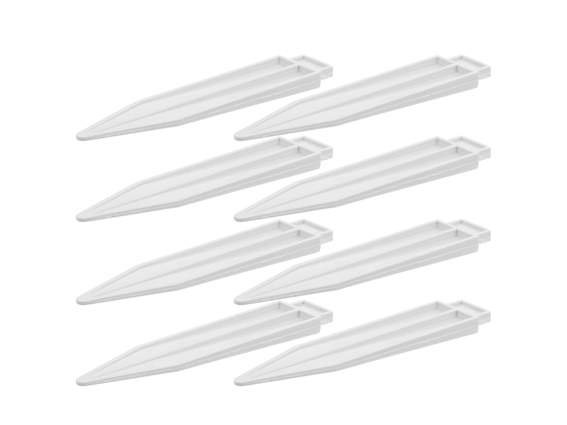 Kit de 8 Tampões de Pvc Branco para Cercas de Jardim, com Função Anti tombamento e Fácil Instalação, Ideais como CHABERLU