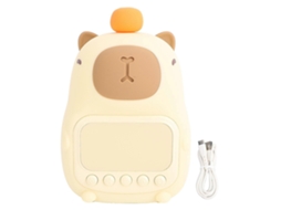 Despertador Infantil com Luz Noturna e Função de Regulagem Intensidade, Design Fofo Capivara, Ideal para o Quar To Crianças Bebês. GOKOCO