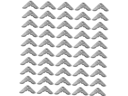 Coins Metálicas Para Álbuns De Fotos 40pcs Em Metal Argenté - Protège Protège-coins Argenté, Proteção Vintage