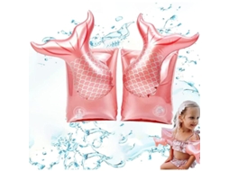 Muletas De Natação Infantil, Auxiliares De Flutuabilidade, Muletas De Natação Com Design De Sereia, Par