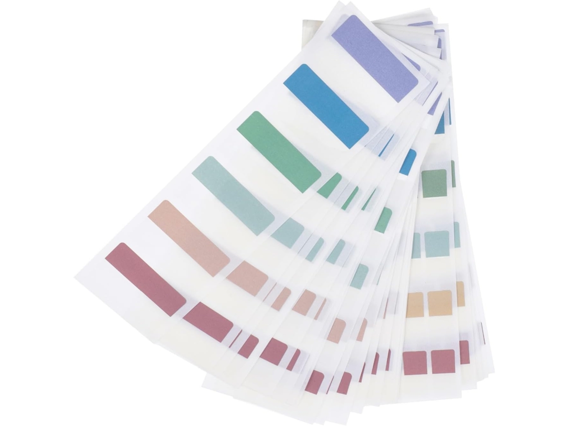 Adesivos fluorescentes para recados, fáceis de transportar, pacote com 3 blocos de notas de papel, adesivos portáteis.