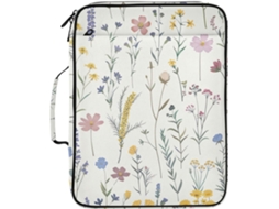 Pasta Organizadora Expansível Com Estampa De Flores Silvestres E 7-camadas, Impermeável, Ideal Documentos Escolares