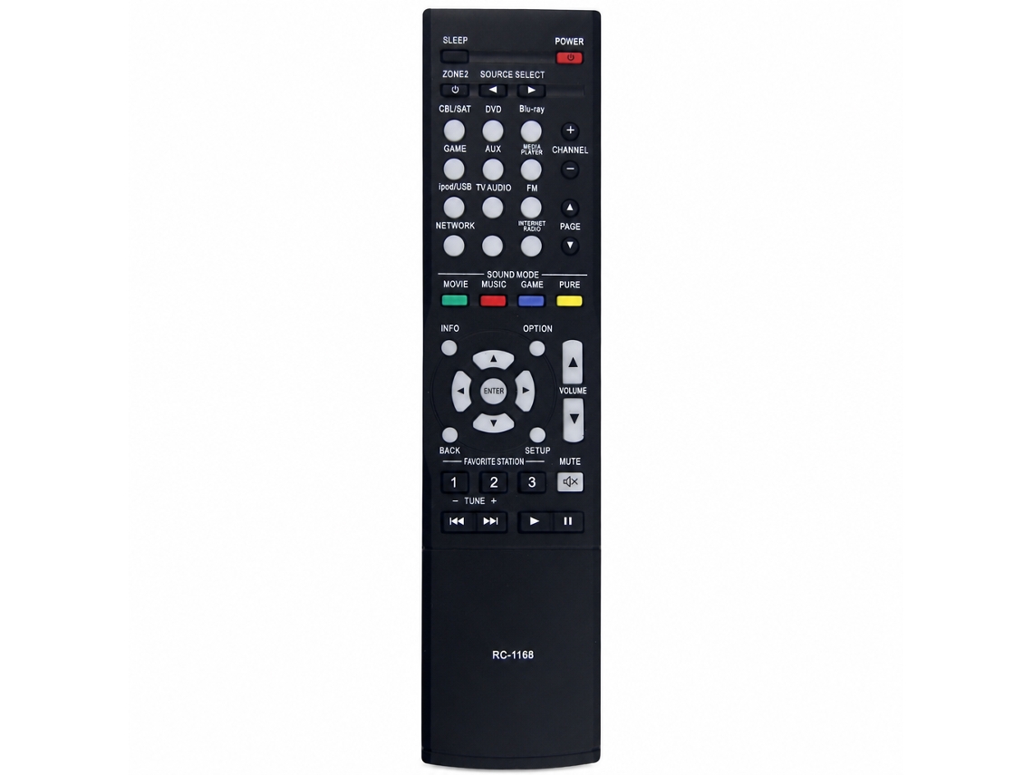 Comando À Distância Para Recetor Av Denon, Compatível Com Rc-1168