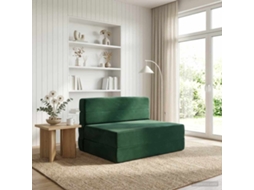 Vidaxl Sofá Cama Dobrável Verde-escuro 70 X 72 X 60 Cm Tecido
