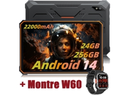 Tablet BLACKVIEW Active 8 Pro Relógio W60 (10.36'' - 24 GB - 256 GB - Laranja)