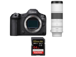 Eos R5 Mark Ii + Rf 200 800mm F/6.3 9 Is Usm + 1 Sandisk 64gb Uhs ii 300mb/s + Ebook “20 Dicas para Fotos Que Impressionam” CANON