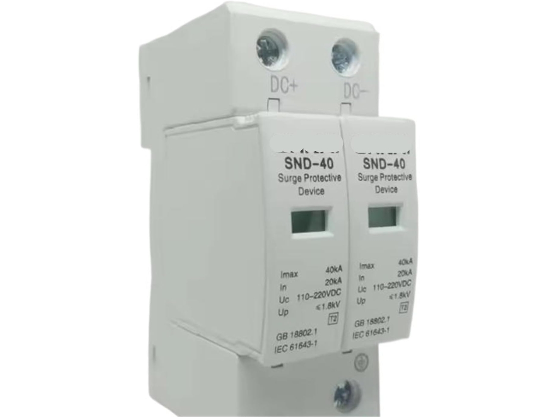 Protetor Contra Surtos Dc Spd De 2 Polos, 20ka 40ka, Para Sistemas De Energia 12v, 24v, 48v, 60v, 70v, 110v E 220v