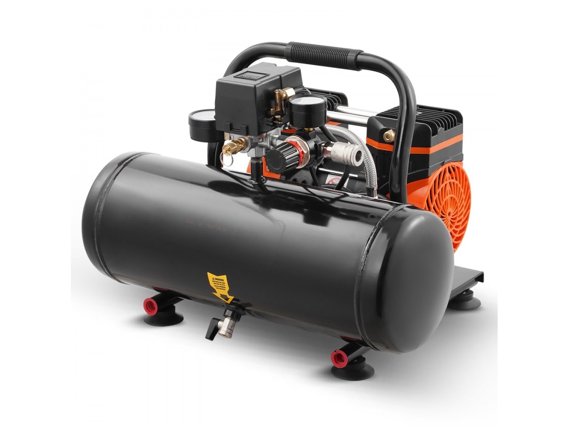 Compressor Silencioso TEKMAQUINAS 8l 860w 120psi para Pneus e Oficinas