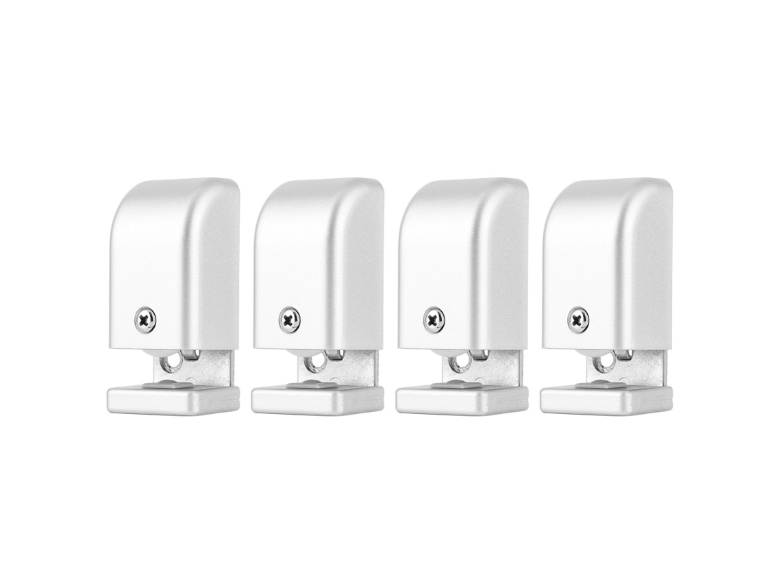 4pcs Parada de Porta Deslizante Ajustável com Rodas para Porta Automática Vidro 11 23mm | S/MARCA