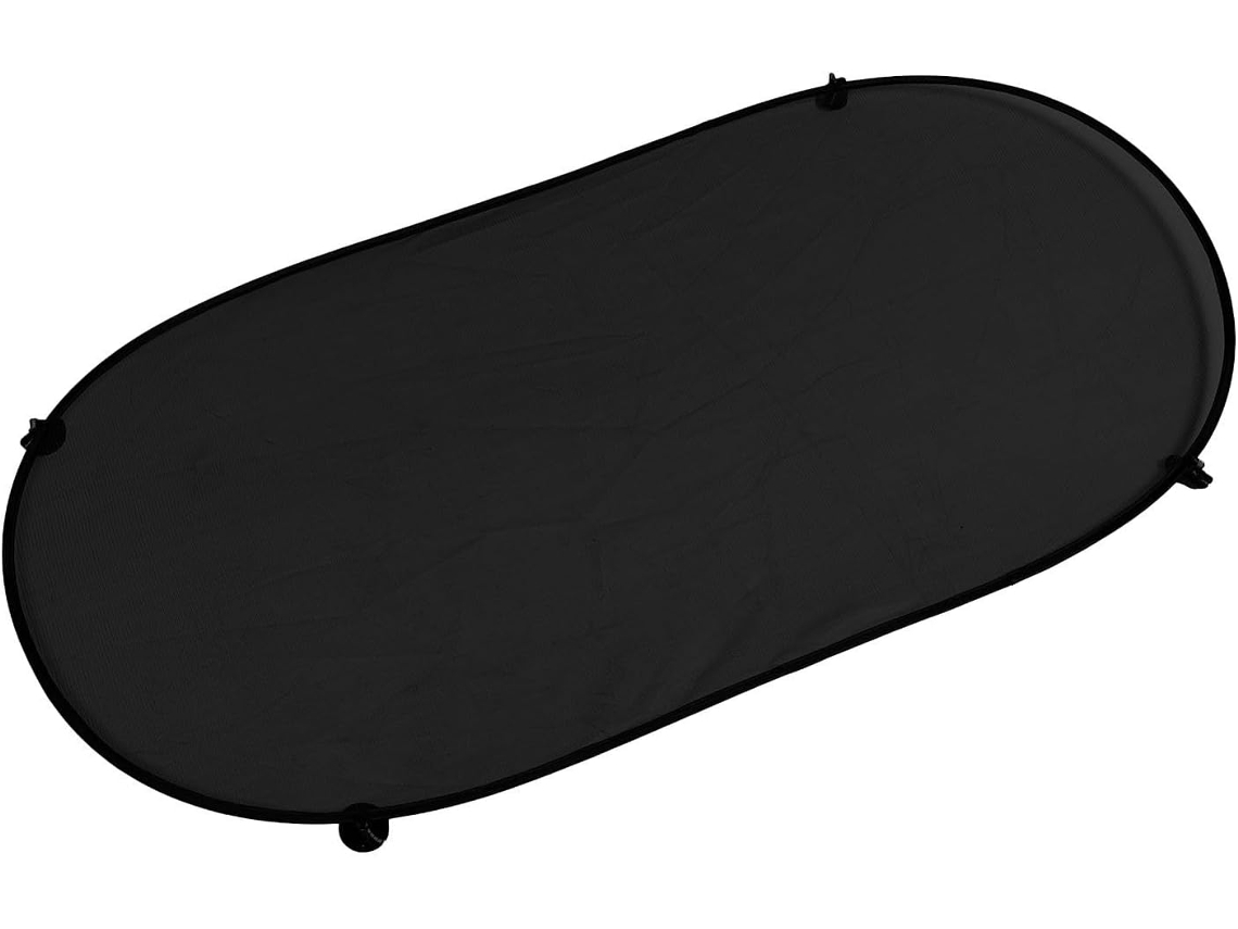 Cortina solar para vidro traseiro de carro em Bad Preta com função de escurecimento, protege.