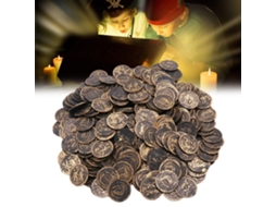 Primerox 100pcs Brinquedos de Tesouro Pirata para Crianças Moedas Simuladas Decorativas Festas