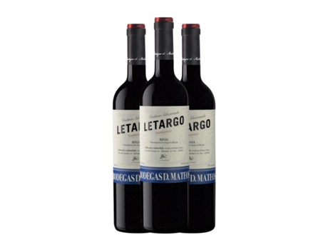 Vinho D. MATEOS Letargo Tempranillo Rioja (0.75 L - 3 Unidades)