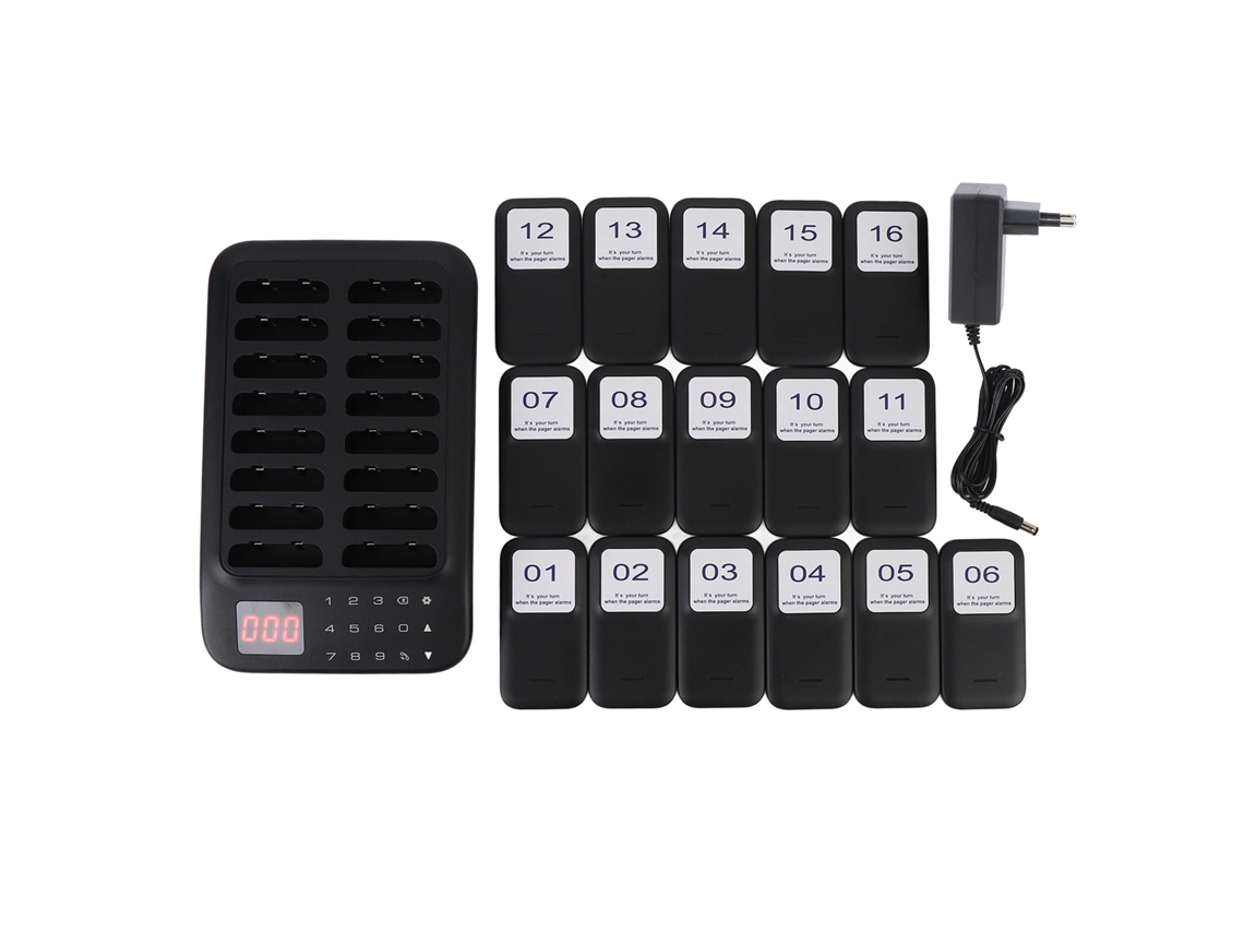 Sistema De Chamada Sem Fio Restaurante 500m 16 Modos