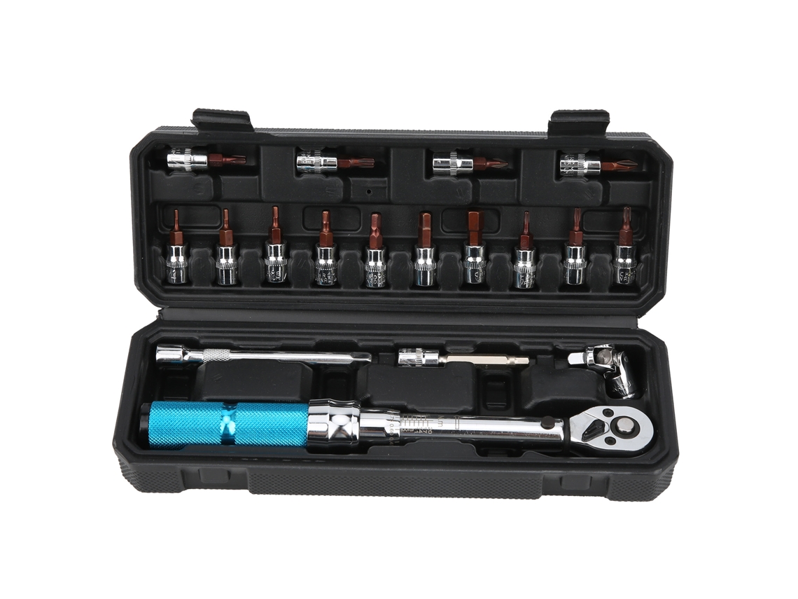 Kit de Reparo de Bicicleta Zty‑18 com Chave de Torção Ajustável 2‑20n.m