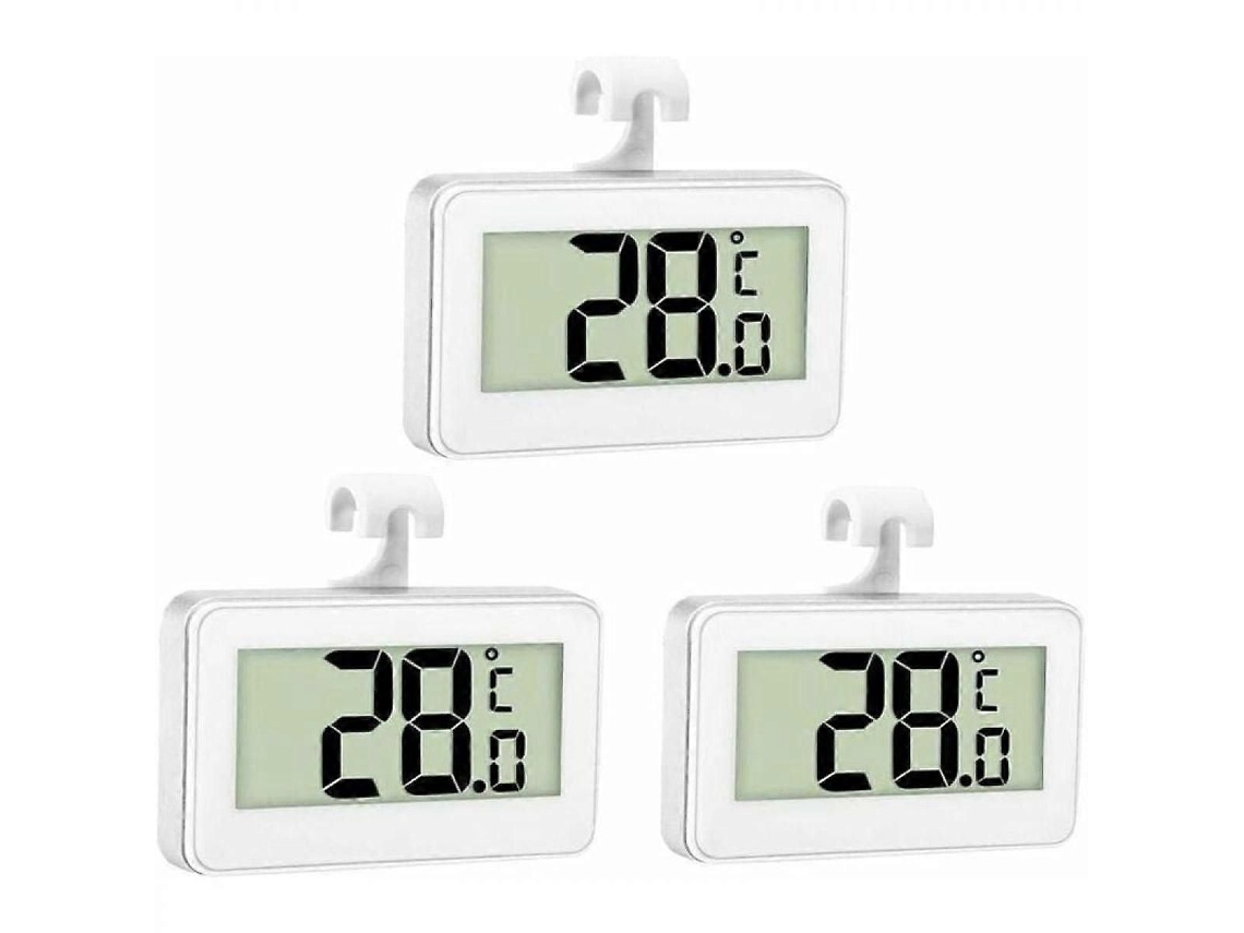 3 Pcs Termômetro de Geladeira, Digital, Freezer, Sala com Tela Lcd GOKOCO