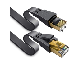 Cabo Ethernet Cat 8, 15 M, 40 Gbps, 2000 Mhz, Rj45, Para Router, Modem, Switch, Ps5, Xbox Hexinyigjly
