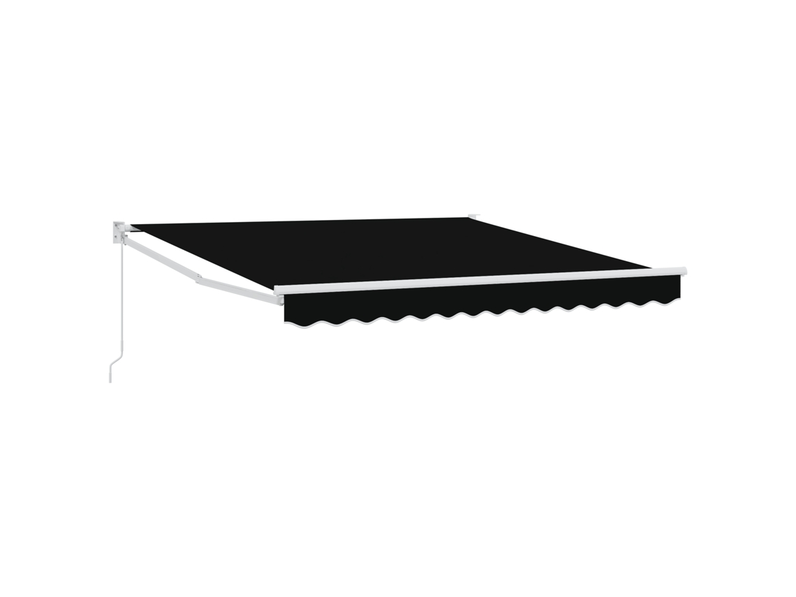 Conjunto 1 Toldo Externo Vidaxl Preto Poliéster (350 X 250 Cm)