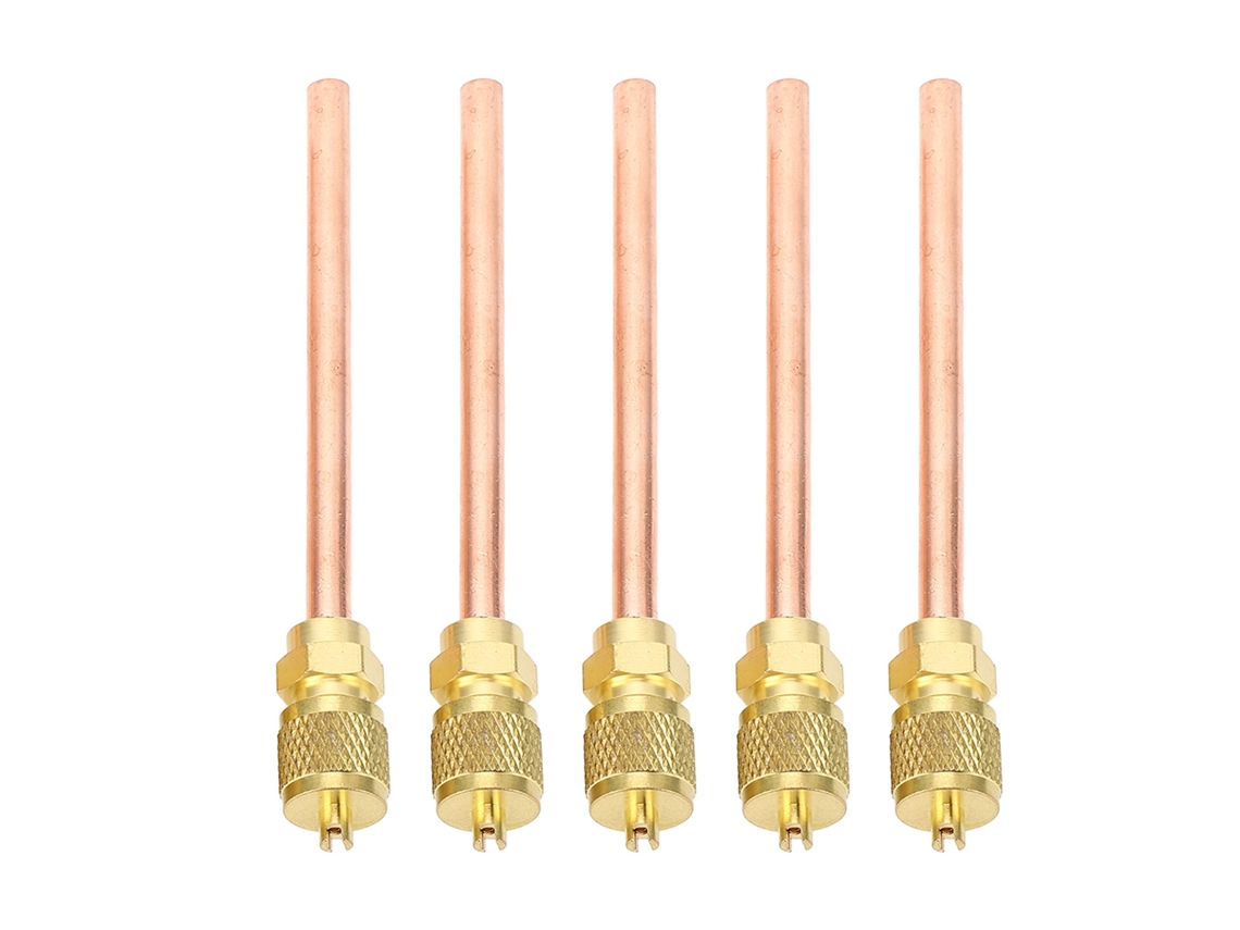 Válvula de acesso de ar condicionado Primerox de cobre 1/2 20 UNF, para linhas R410, R32, com núcleo e tampa | S/MARCA