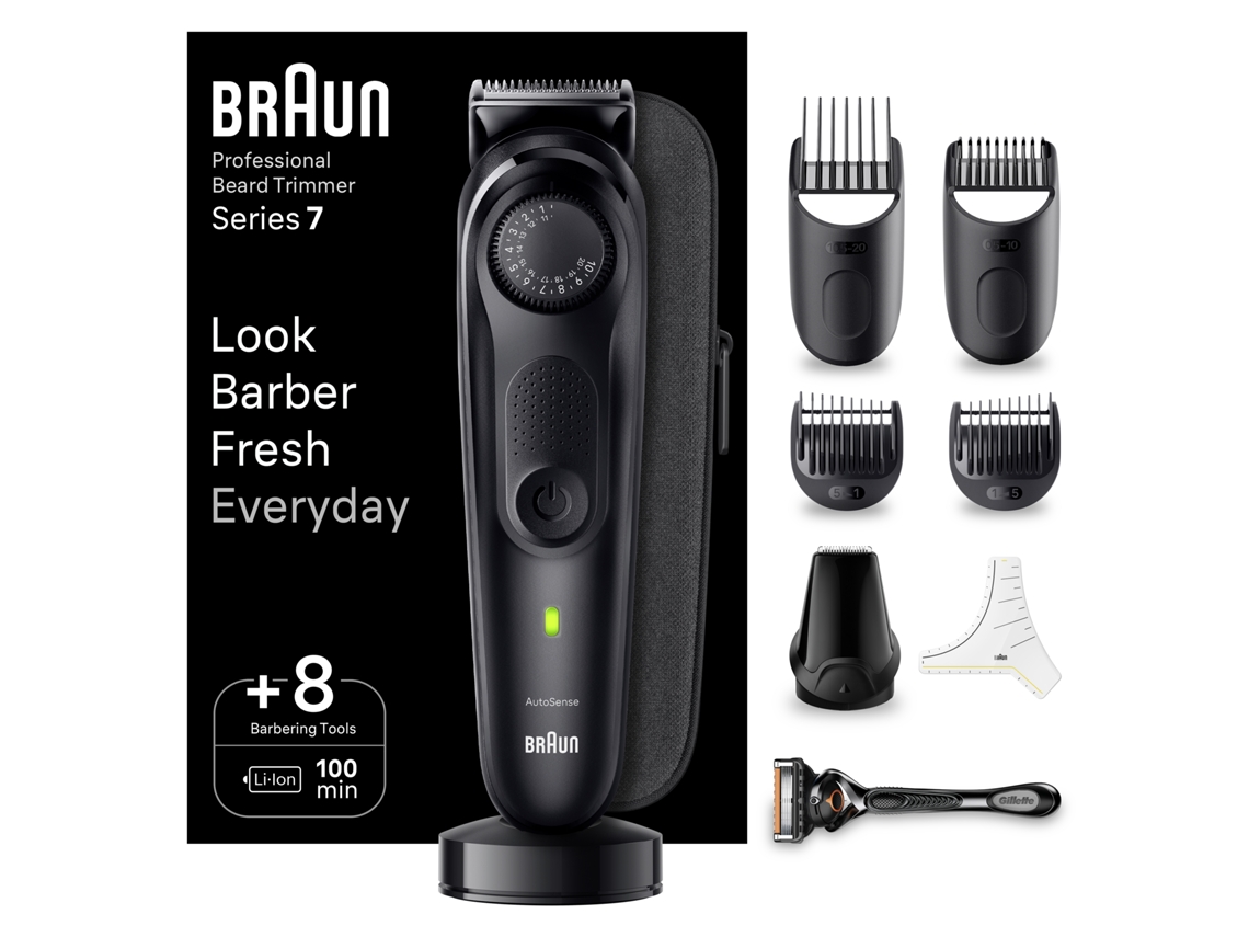 Aparador de Barba BRAUN Series 7 BT7440 (Autonomia 100 min - Bateria)