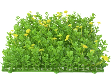 Relva Artificial EUROPALMS Tapete (Amarelo - 25x25cm)