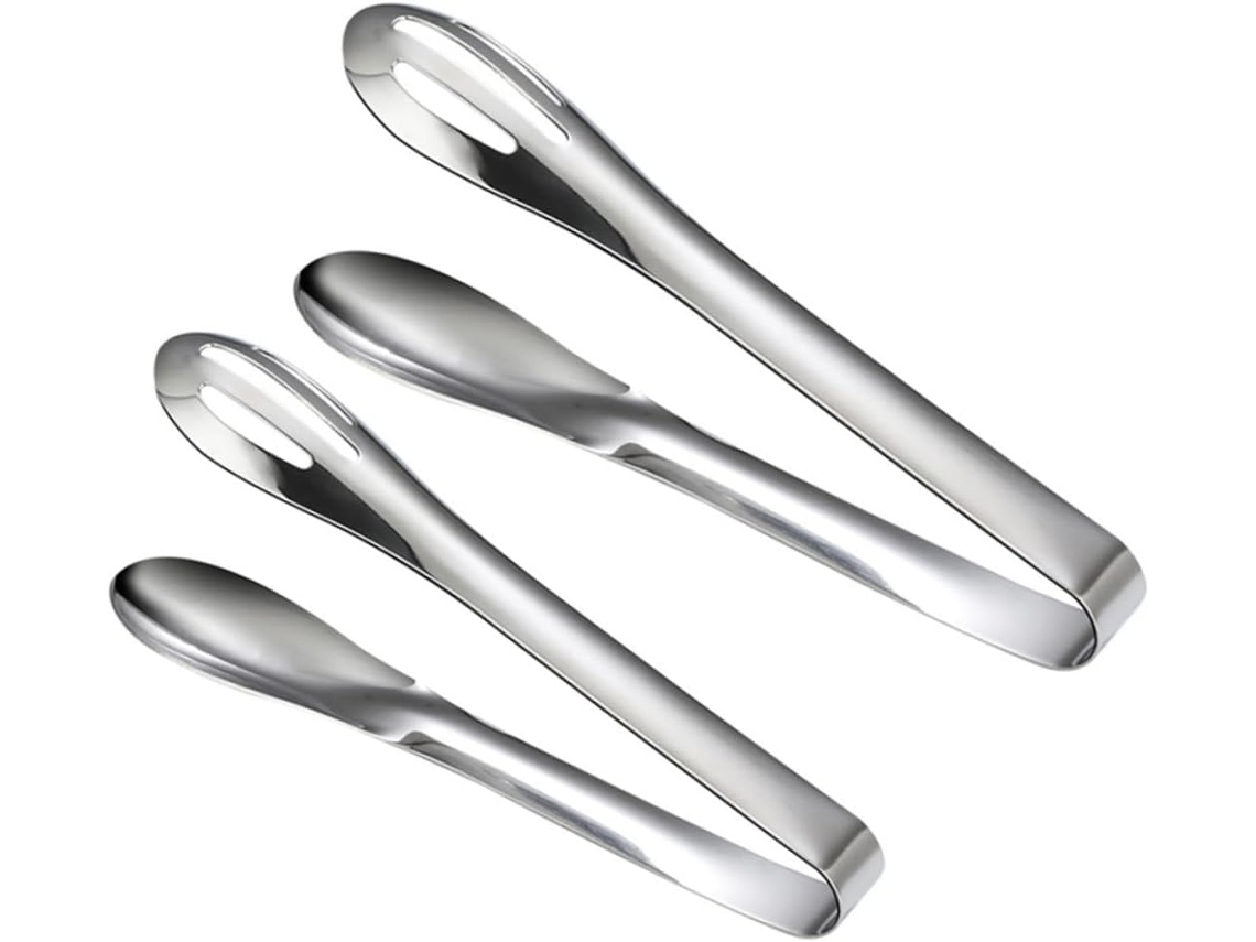 Pinças De Cozinha Abaodam, Conjunto De 2 Peças, Tamanhos G E P, Aço Inoxidável Espesso, Utensílio Multifuncional Para