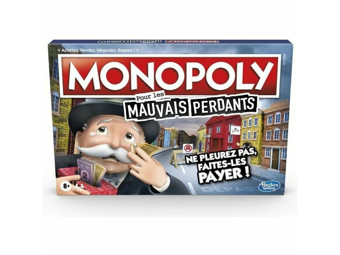 Jogo Coletivo MONOPOLY Monopoly Mauvais Losers (Idade Mínima Recomendada: 8 anos - Versão em Francês)