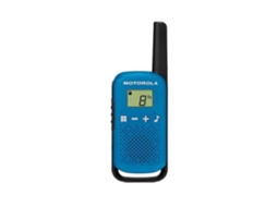 Motorola Walkie Talkie 2 Unidades Azul Alcance 8 Km Viva Voz Potência 500 Mw Brilvibera