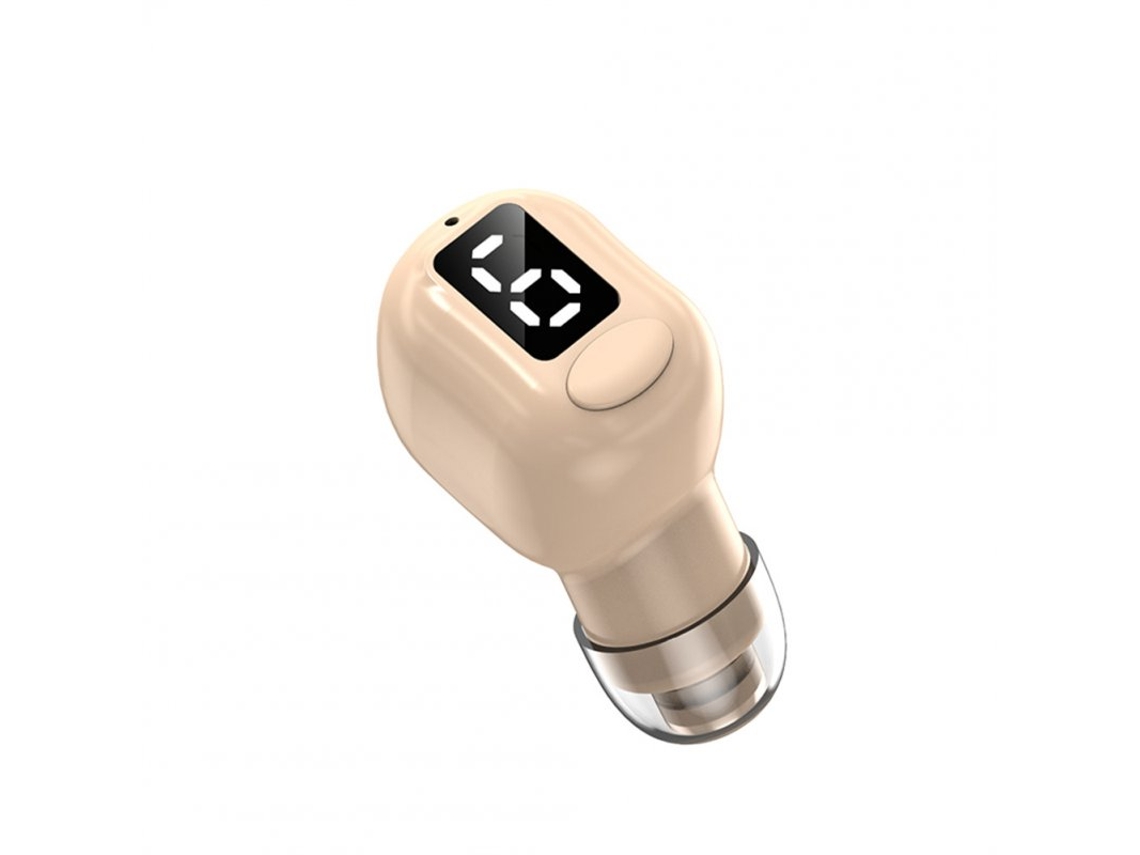 Auriculares Bluetooth True Wireless M6 Mini Único Música Invisível Dourado