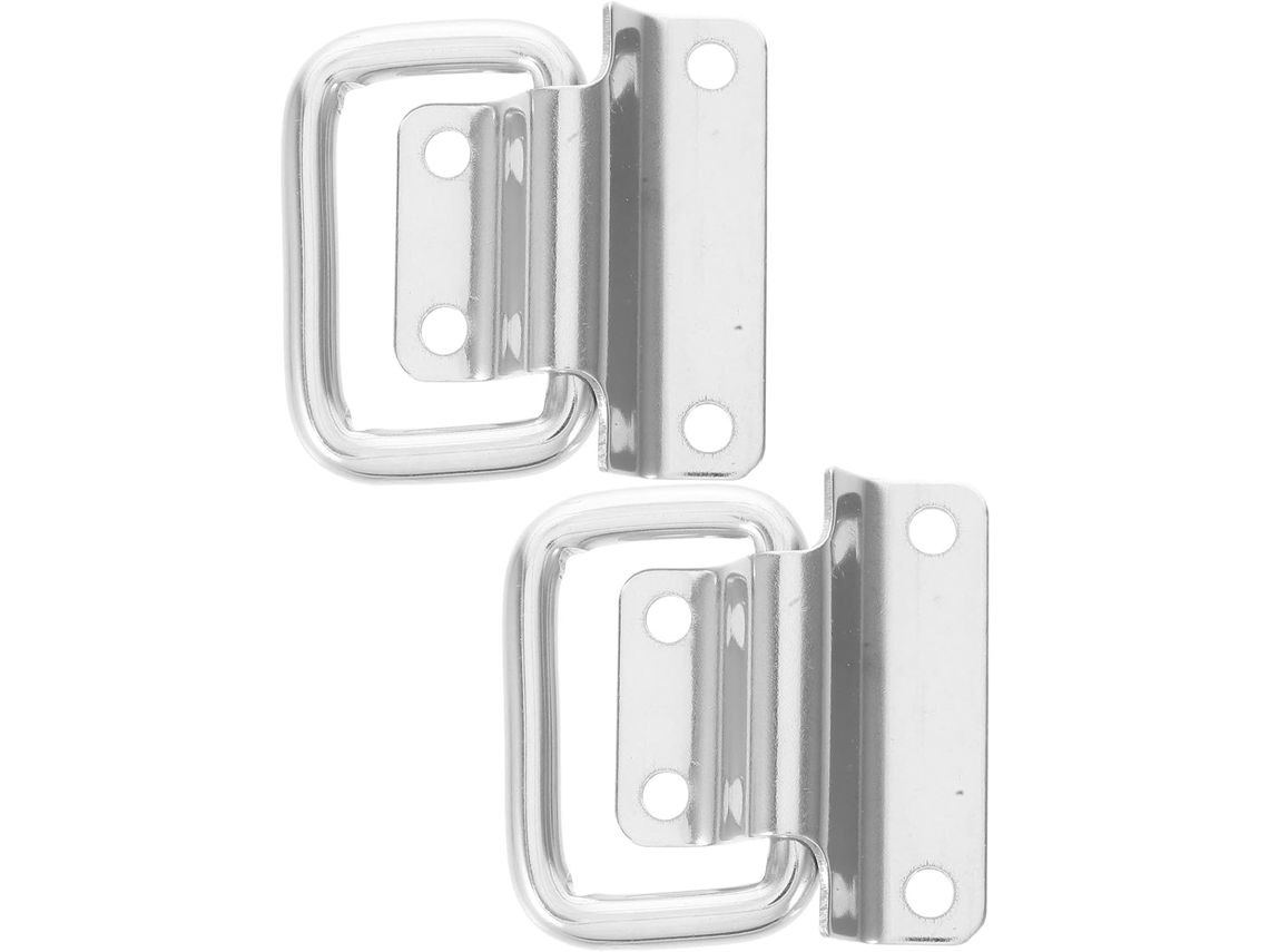 Sewacc Conjunto De 2 Alças Dobráveis Em Aço Inox Para Caixa Ferramentas E Gaveta, Fácil Instalação E Design