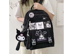 Nova Mochila Sanrio Kuromi Pompompurin My Melody Para Estudantes, Grande Capacidade, Desenho Animado, Escolar Fofa, Tipo 2, 41cm X Aquaforge