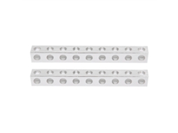 2 Peças Peça De Viga Quadrada Para Estrutura Robótica 9 Furos 8x8x72mm 3106-0009-0072 Acessório