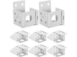 Conjunto De 8 Peças Reposição Para Persianas, Incluindo Suportes E Acessórios Para Persianas Brancas
