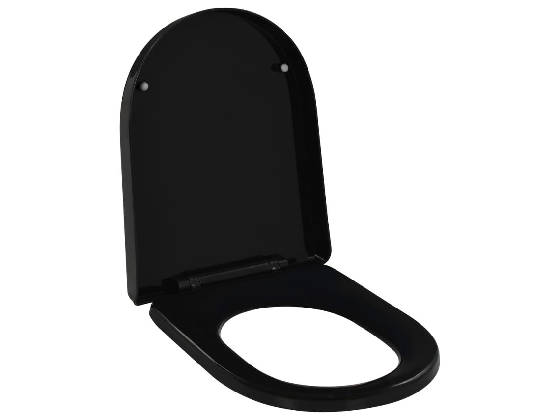 Toilet Seat, Toilet Seats Vidaxl Preto Polipropileno (45 X 35 Cm)