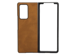 Capa de couro de vaca bicolor para Samsung Galaxy Z Fold2 EOOCOO