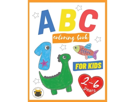 Livro Abc Coloring Book For Kids 2-6 Years De Mango The Cat Publishing (inglês)