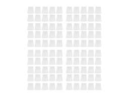 100 Unidades De Sacos A Vácuo Transparentes Texturizados De 20x30cm Para Selagem E Conservação De Alimentos