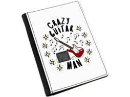 Porta Passaporte Crazy Guitar Man Stars Ideal para Diversas Ocasiões
