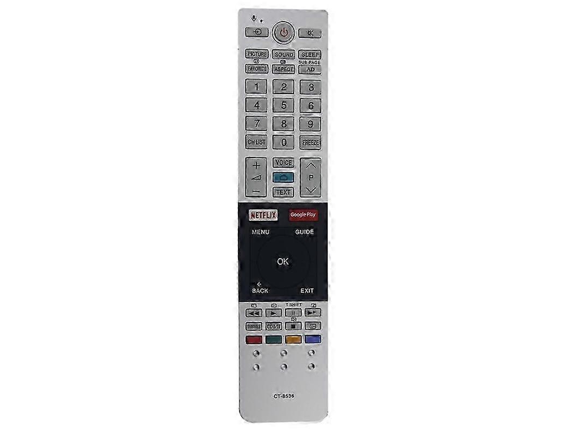 Controle Remoto Substituição Ct 8536 Tv Toshiba Netflix Google Play Sem Voz