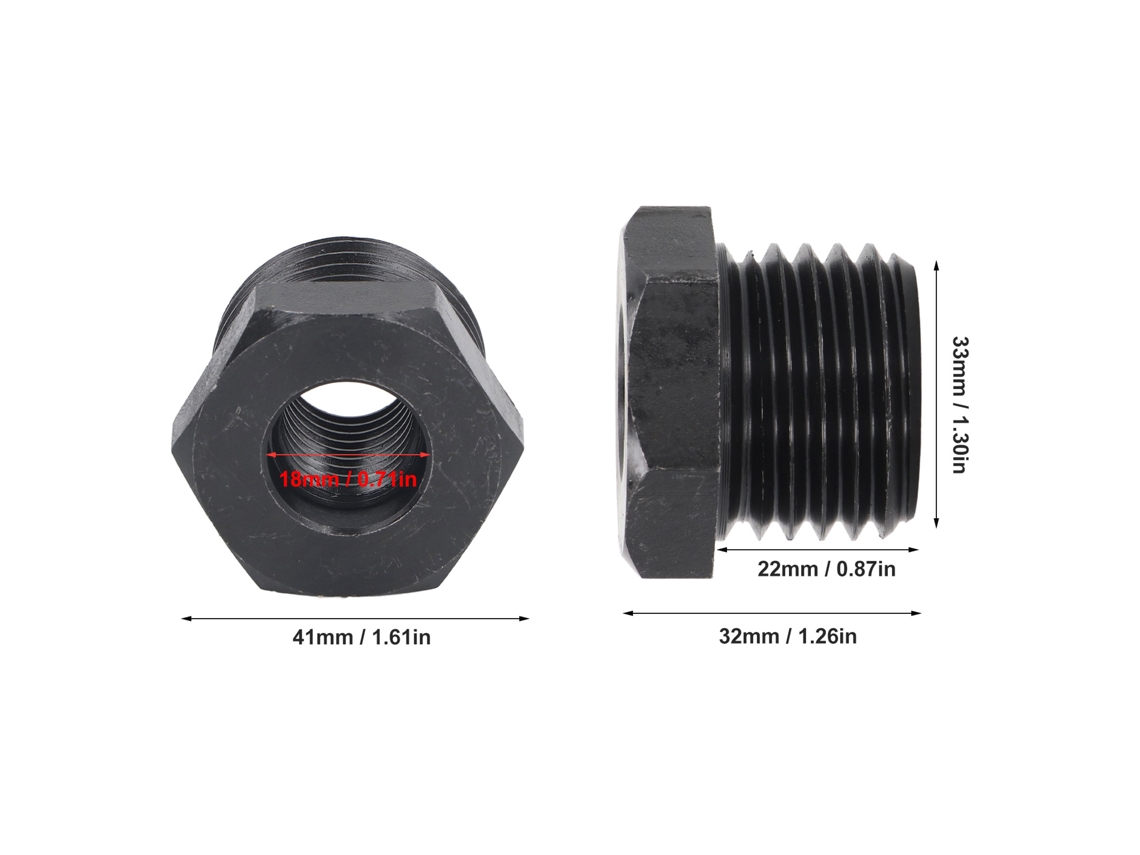 Laxiscreed Adaptador De Flange Para Torno Com Roscas De 33mm Macho E 18mm Fêmea