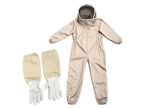 Fato Profissional De Apicultura Com Capuz E Luvas, Roupa De Proteção Para Apicultores, Equipamento Anti Avispa, Xl Vvjijilly