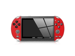 Console de Jogos Portátil X7 4,3 Polegadas com Joystick Duplo, Mini 10.000 e Capacidade P Ara 2.025 Jogos. GOKOCO