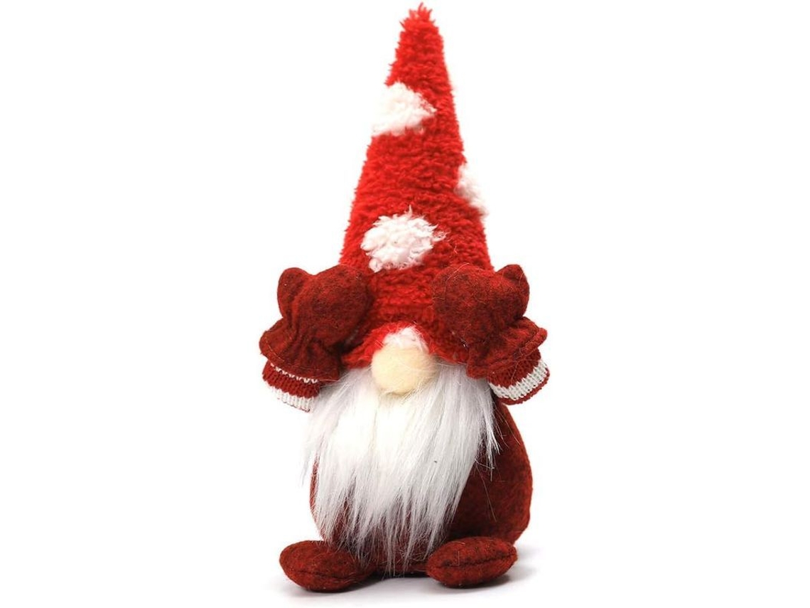 Boneco De Anão De Natal Mini Pelúcia Artesanal Acessório Decorativo De Natal Para Ambiente E Mesa