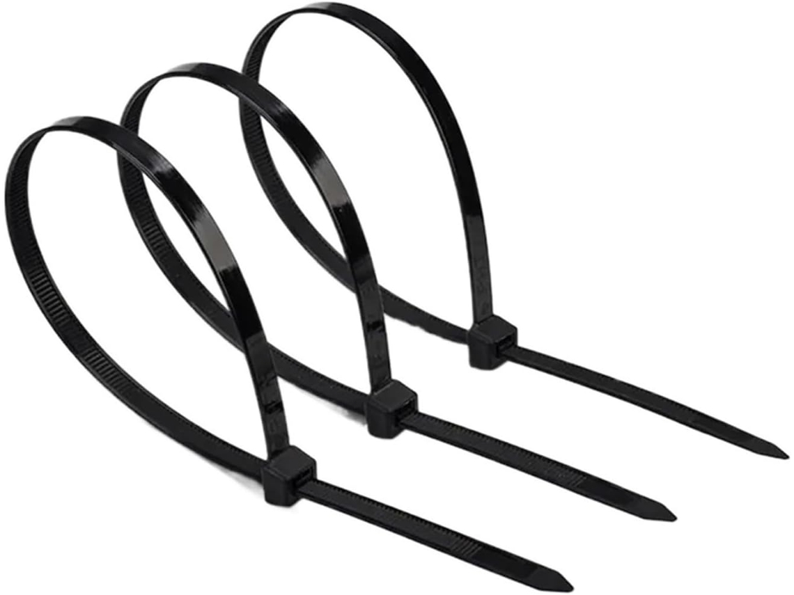 100 Grampos de Nylon com Travamento Automático, Ideais para Uso Doméstico e Fora da Mesa L2, 8x C200 mm