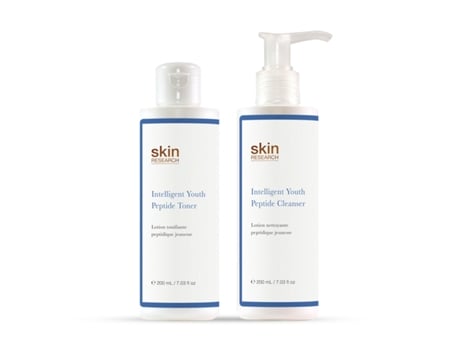 Coffret de Rosto SKIN RESEARCH K2 Skin Research Youth Peptide Cleanser & Toner (200 ml)