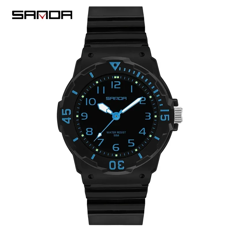 Relógio Feminino MDUG resistente à água até 50 metros, pulseira de Tpu, cores variadas