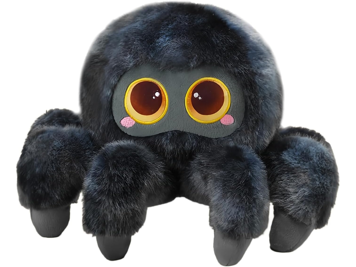 Aranha De Pelúcia 30 Cm Aranha De Olhos Grandes Para Decoração Halloween Para Adultos, Quart Vayotoy