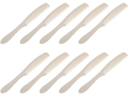 Pentes Descartáveis De Plástico Abs, Conjunto Portátil Com 50 Unidades E Dentes Lisos.