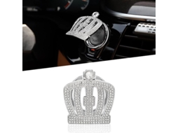 Capa do Botão de Iniciar/parar do Motor com Strass Diamante Capa de Ignição Decorativa de Cristal Branco para Carro