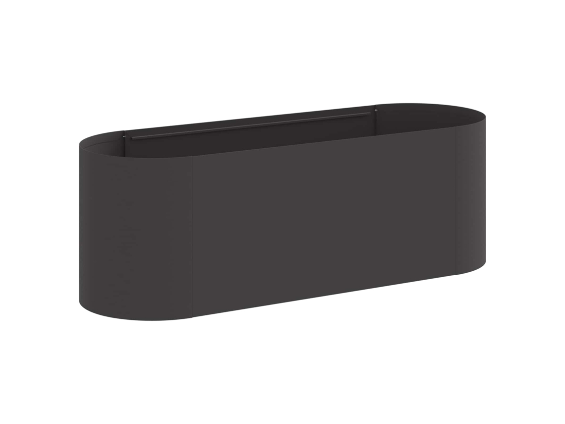 Vidaxl Cama De Jardim Elevada Preto 120 X 40 X 40 Cm Aço